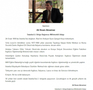 Ali İhsan Aksamaz - Aday Tanıtım Broşürü