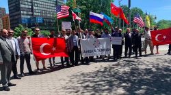 Ahıska Türkleri BM önünde gösteri düzenledi