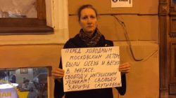 Petersburg’da tutuklu İnguş aktivistlere destek eylemi