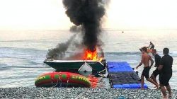Soçi’de sürat teknesi patladı