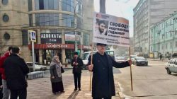 Mahaçkale’de Abdulmumin Gajiyev’e destek eylemleri sürüyor