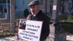 Mahaçkale’de öldürülen Gasangusenov kardeşlerin babası eylemine devam ediyor