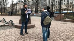 Moskova'da Abdulmumin Gaciyev'e destek eylemi yapıldı